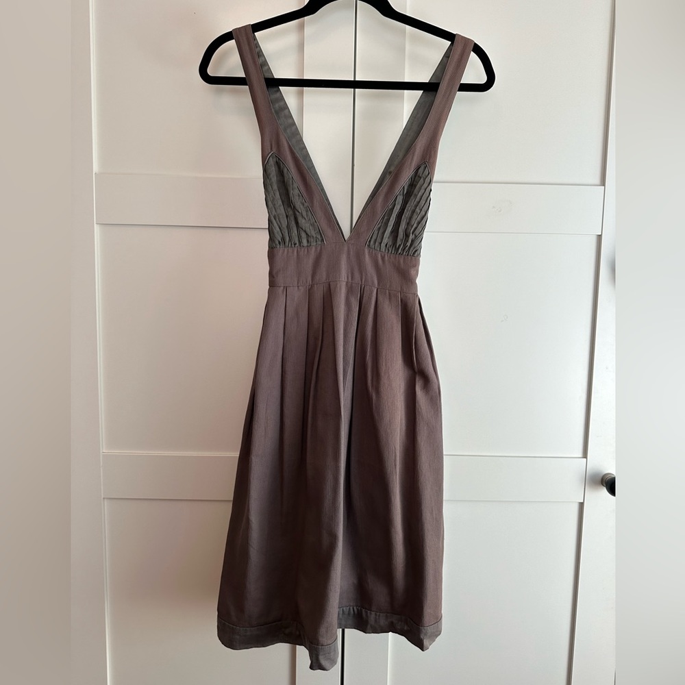 Dallin Chase greyish brown dress